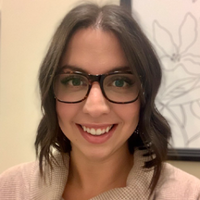 Girl with short brown hair